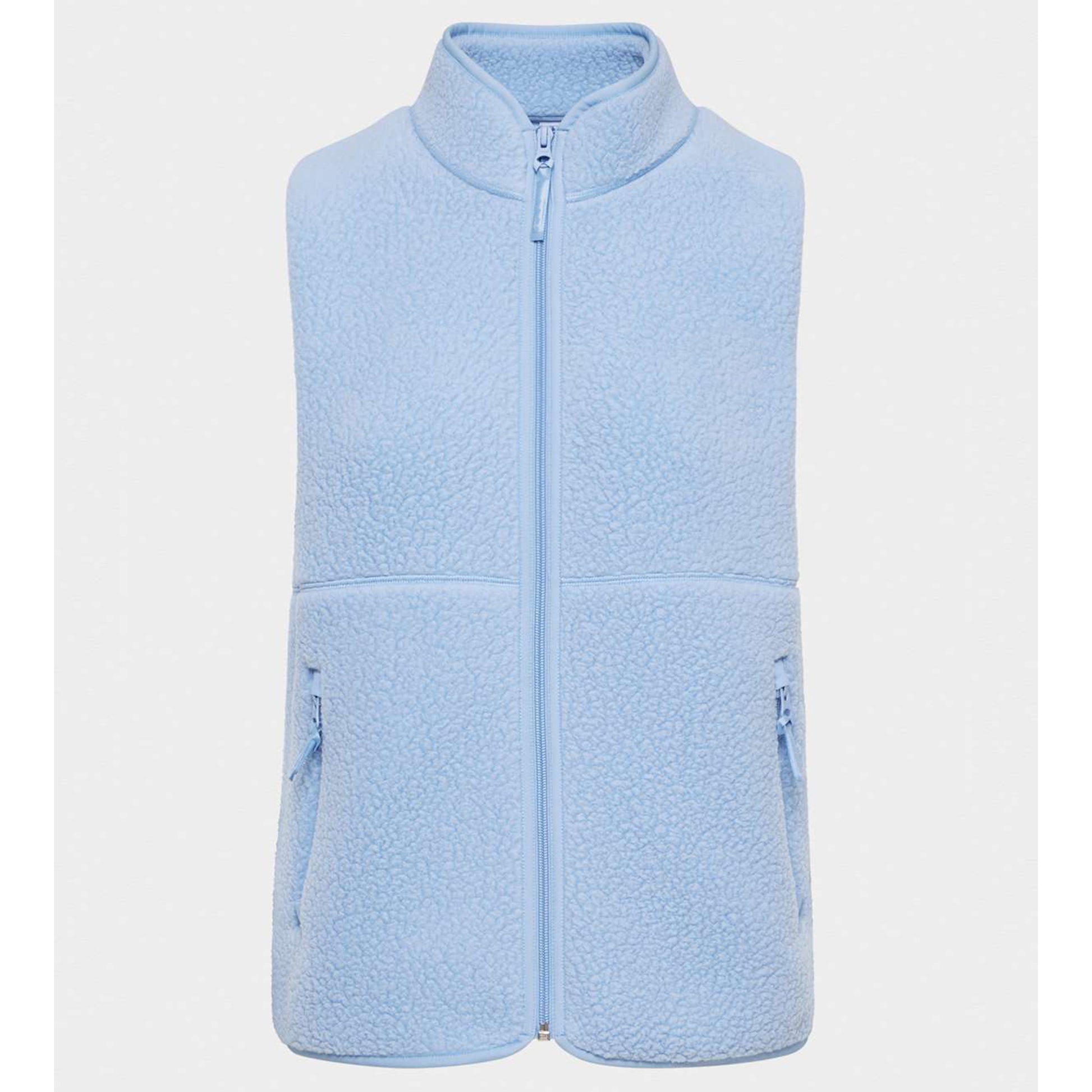 Sherpa Fleece Vest for Women Trendy Warm Sleeveless Vests Jacket Lightweight Zip Coats with Pockets Fall Outerwear