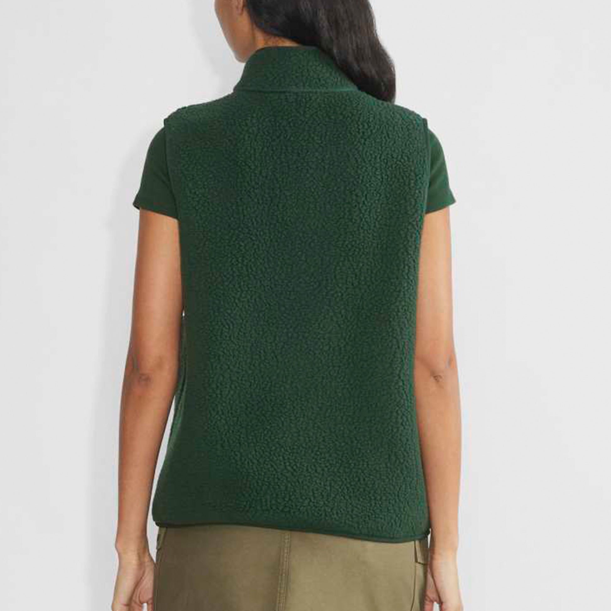 Sherpa Fleece Vest for Women Trendy Warm Sleeveless Vests Jacket Lightweight Zip Coats with Pockets Fall Outerwear