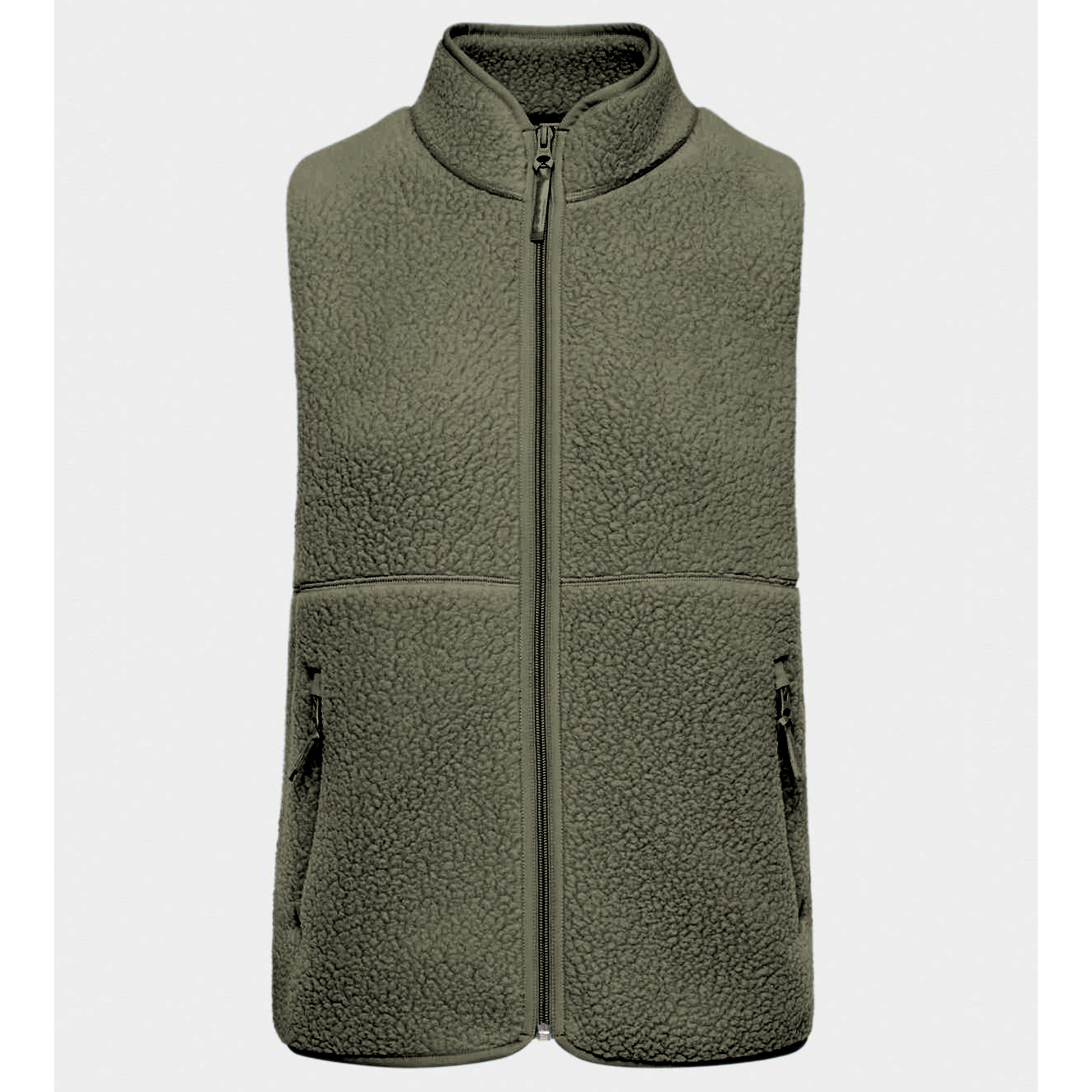 Sherpa Fleece Vest for Women Trendy Warm Sleeveless Vests Jacket Lightweight Zip Coats with Pockets Fall Outerwear