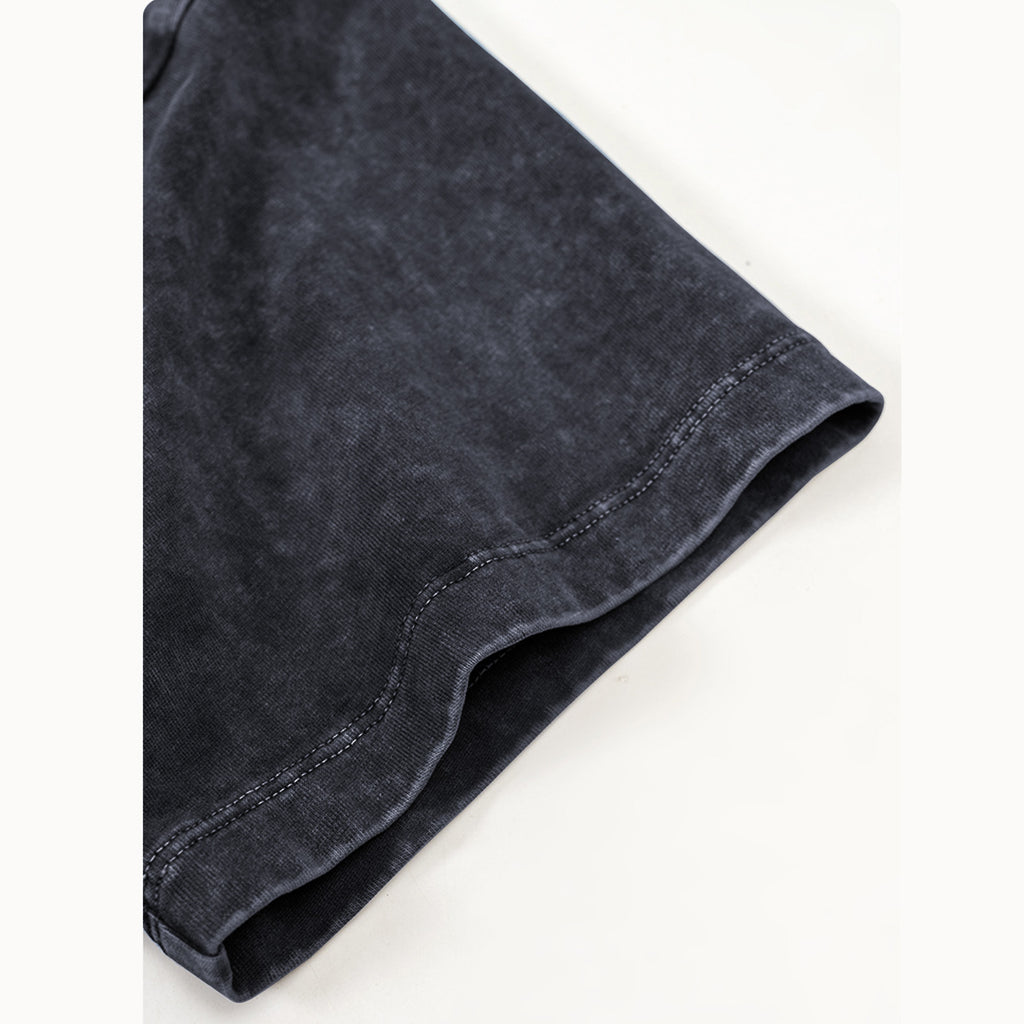 Womens Oversized Vintage T Shirts 3 pack Casual Cropped Tees Short Sleeve Cotton Acid Wash Tops Summer Grunge Shirts