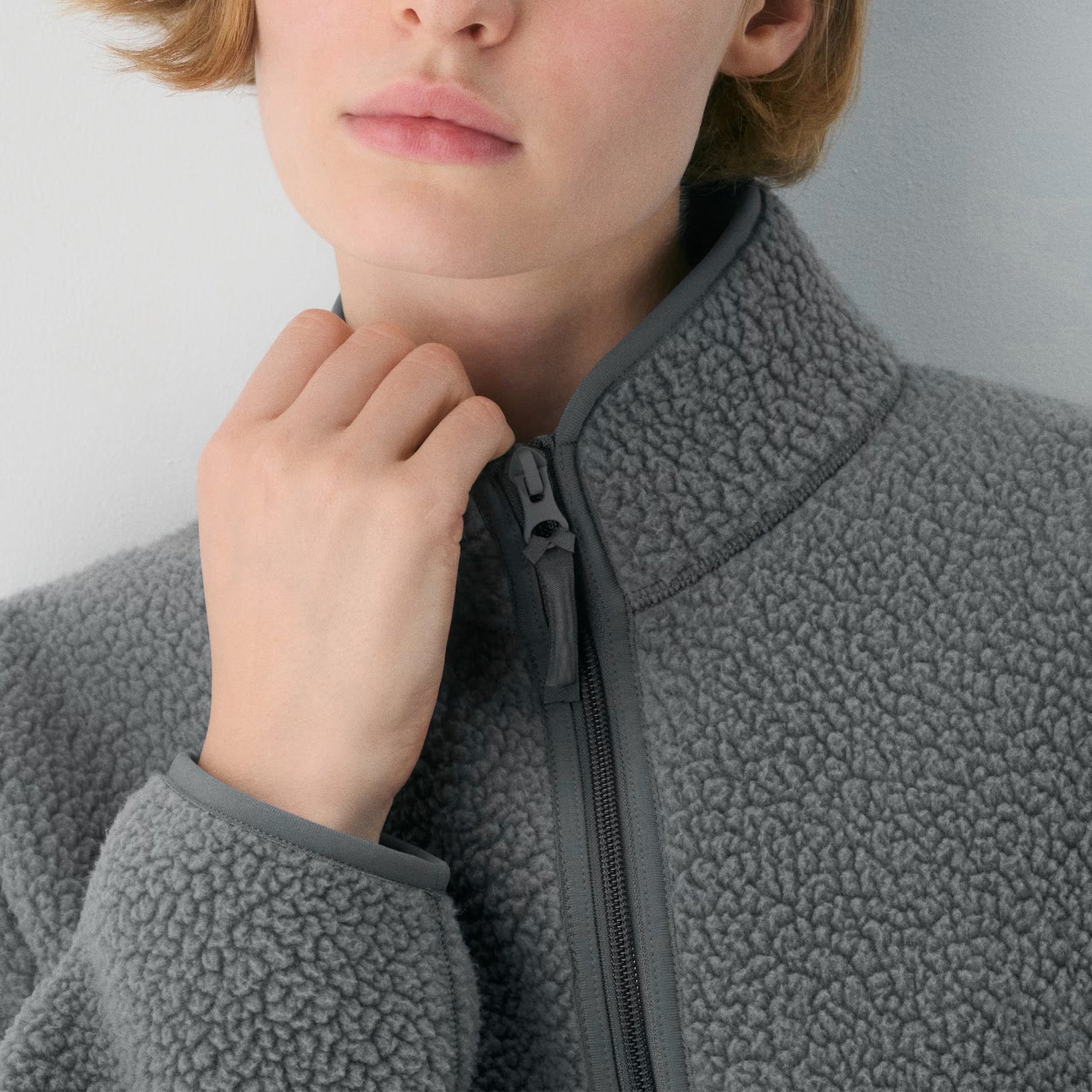Womens Cropped Half Zip Fleece Sweatshirts Fuzzy Warm Sherpa Pullover Varsity Jackets with Zipper Pockets