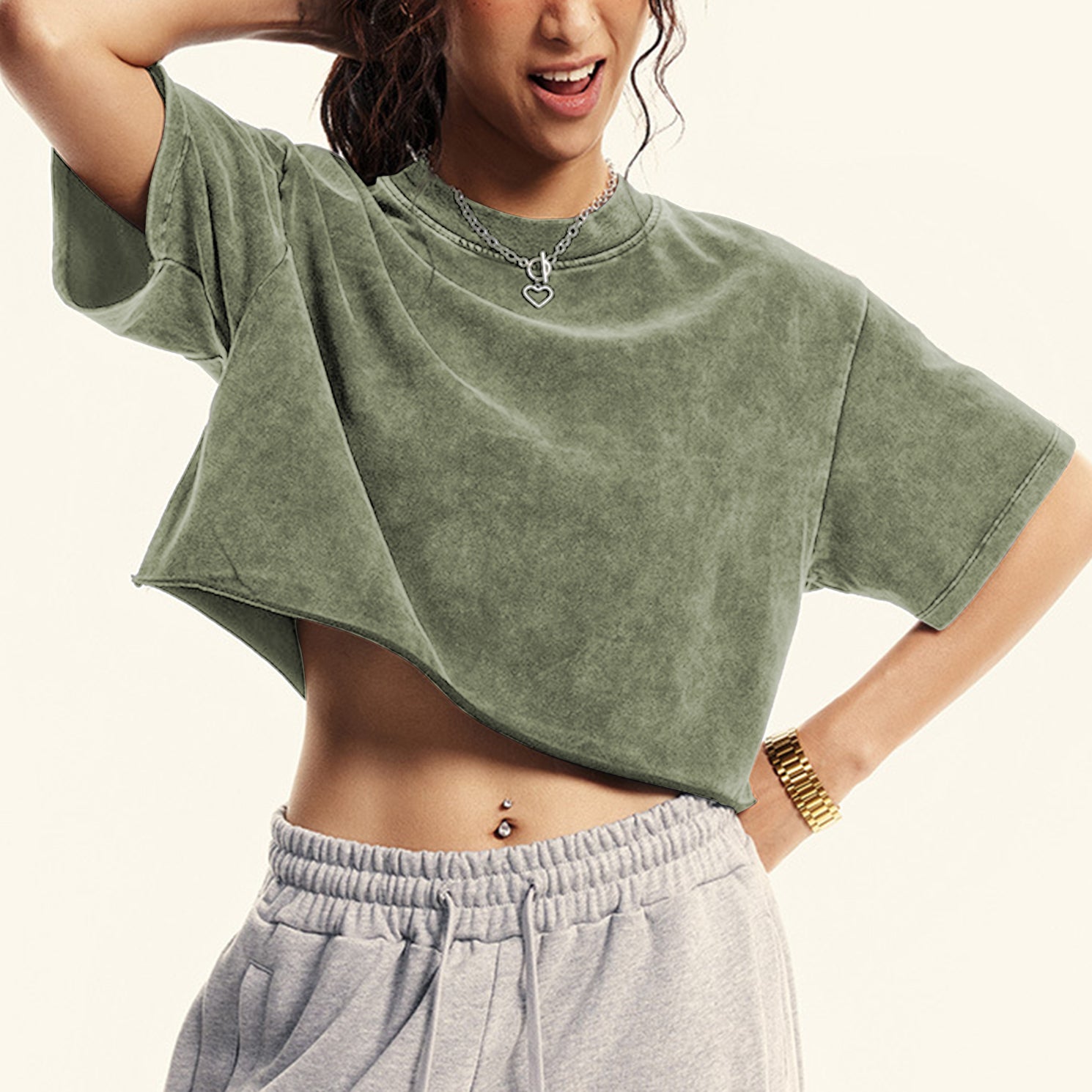 Womens Oversized Vintage T Shirts 3 pack Casual Cropped Tees Short Sleeve Cotton Acid Wash Tops Summer Grunge Shirts