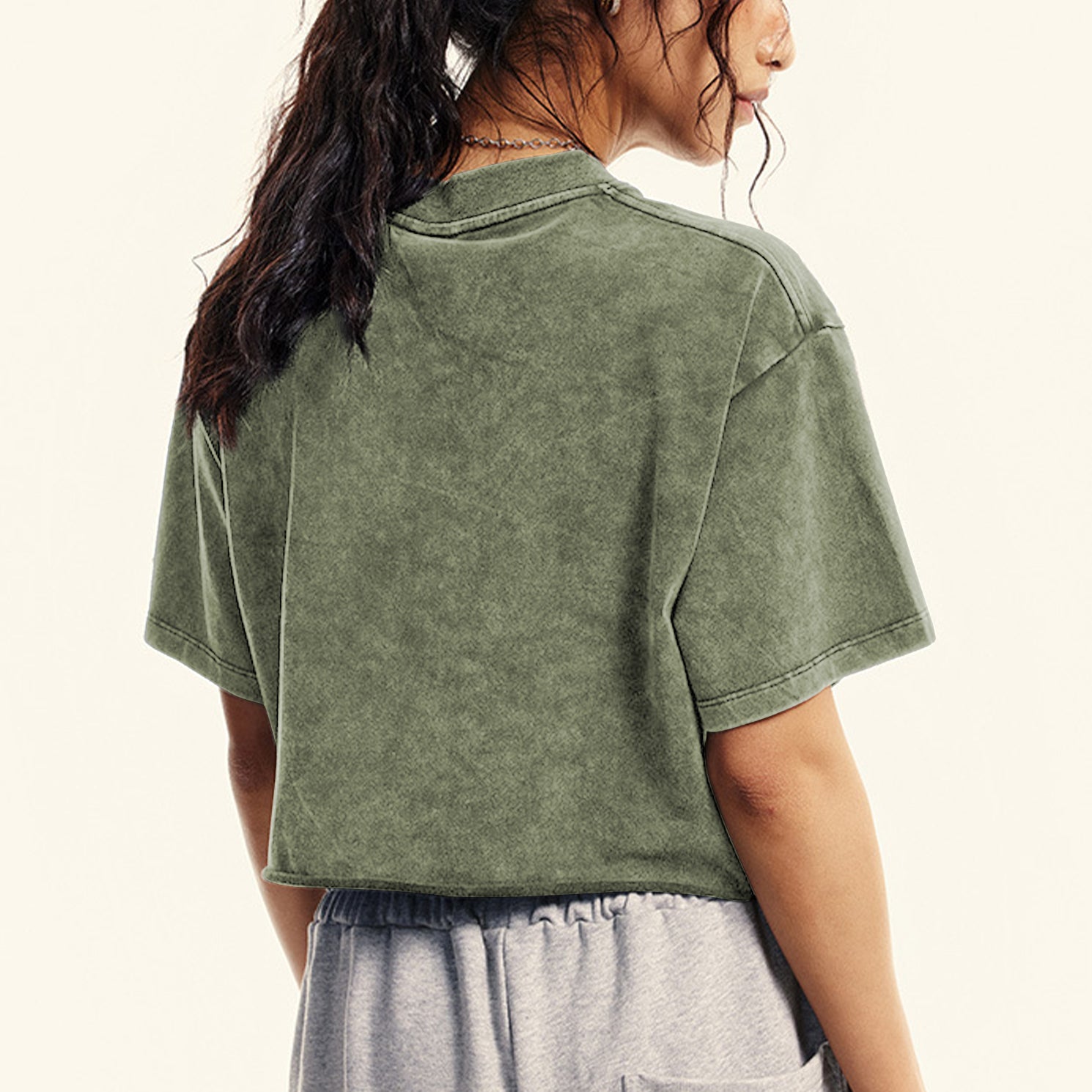 Womens Oversized Vintage T Shirts 3 pack Casual Cropped Tees Short Sleeve Cotton Acid Wash Tops Summer Grunge Shirts